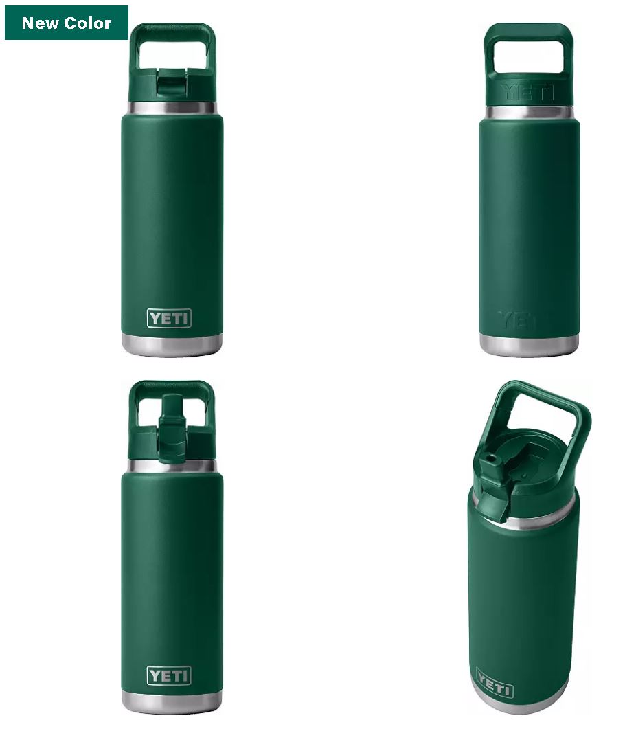 YETI 26 oz. Rambler Bottle with Color-Matched Straw Cap