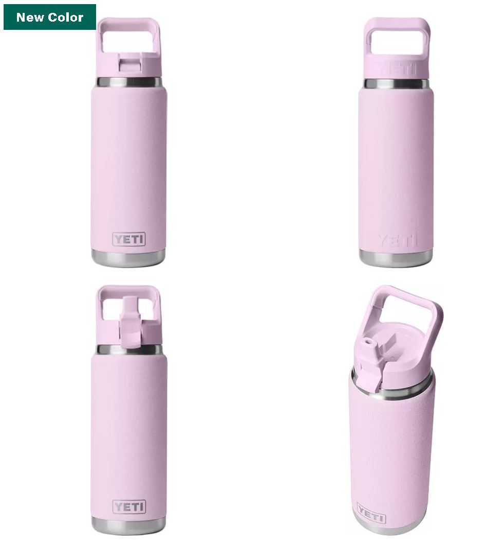 YETI 26 oz. Rambler Bottle with Color-Matched Straw Cap