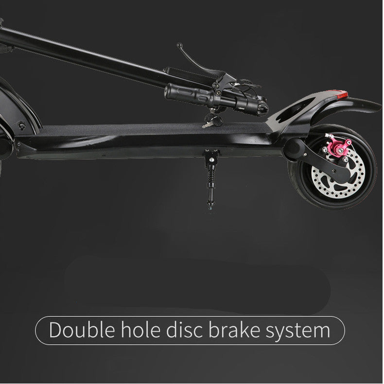 Double Drive Folding Electric Scooter with Wide Tires