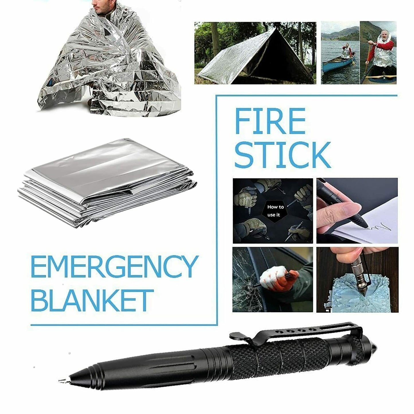 14-in-1 Survival Kit – Outdoor & Camping Gear