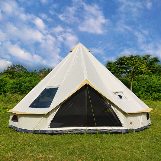 Yurt Tent Outdoor Camping Pyramid – Chimney & Sunscreen Design